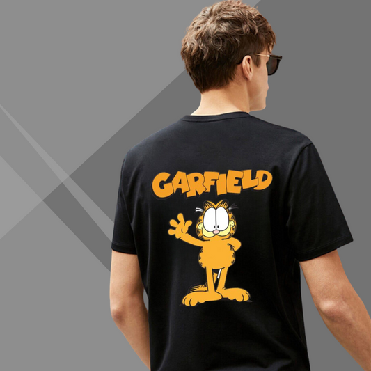 Garfield Printed Men's Black T-Shirt - T-Shirt for Garfield Lover's
